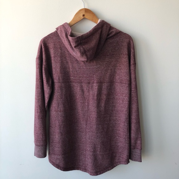 Mossimo Supply Light Burgundy Nurtle Neck Hoodie - Picture 2 of 3